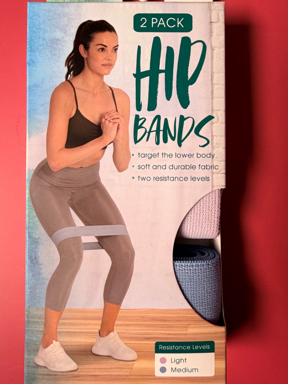 HP Hip Bands 2-Pack in Light Pink and Light Blue